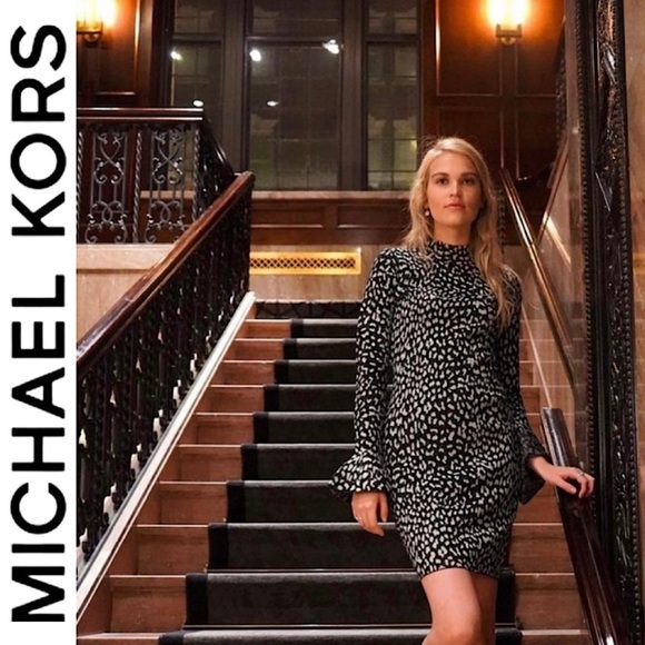 MICHAEL Michael Kors Dresses & Skirts - Michael Kors Metallic Leopard Print Dress, Size Medium